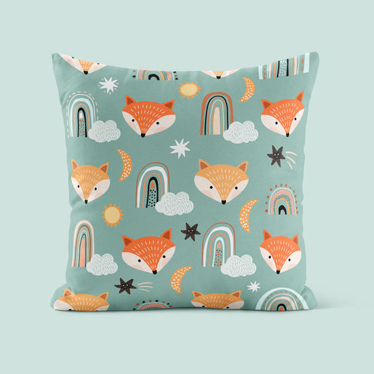 Cushion with childrens pattern