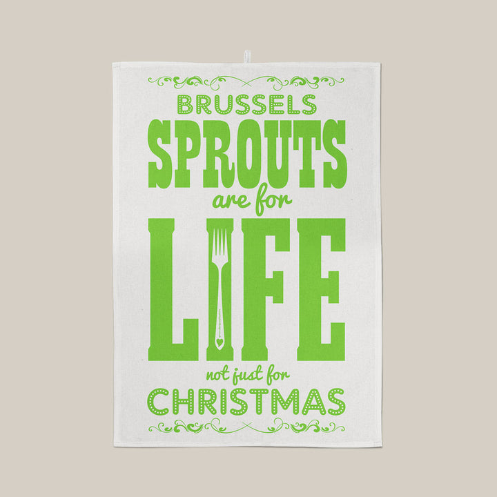 Brussel sprouts tea towel
