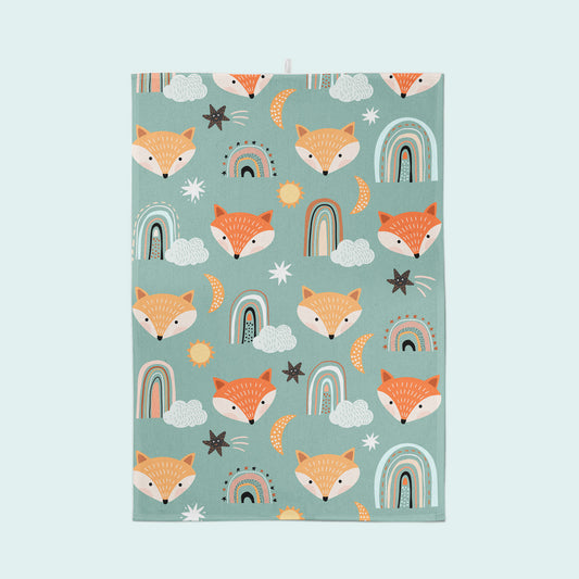 Tea towel with children's pattern